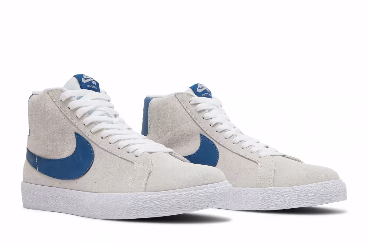 Nike Zoom Blazer Mid SB White Court Blue, view 9