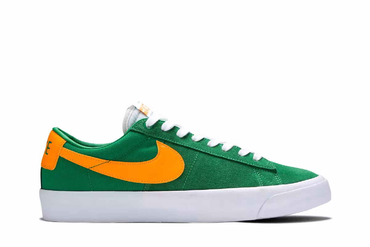 Nike Zoom Blazer Low Pro GT SB Lucky Green Gold, view 2