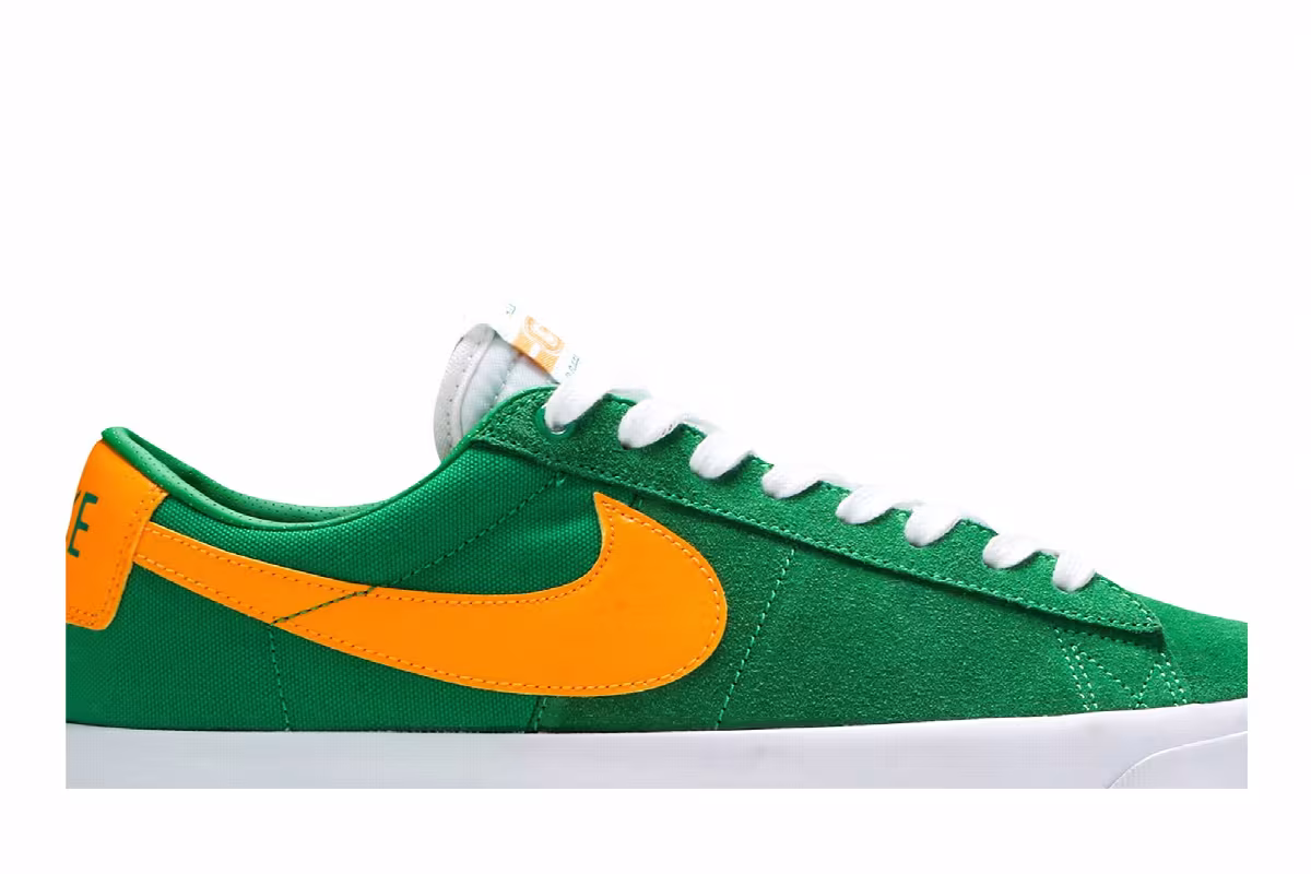 Nike Zoom Blazer Low Pro GT SB Lucky Green Gold, view 3