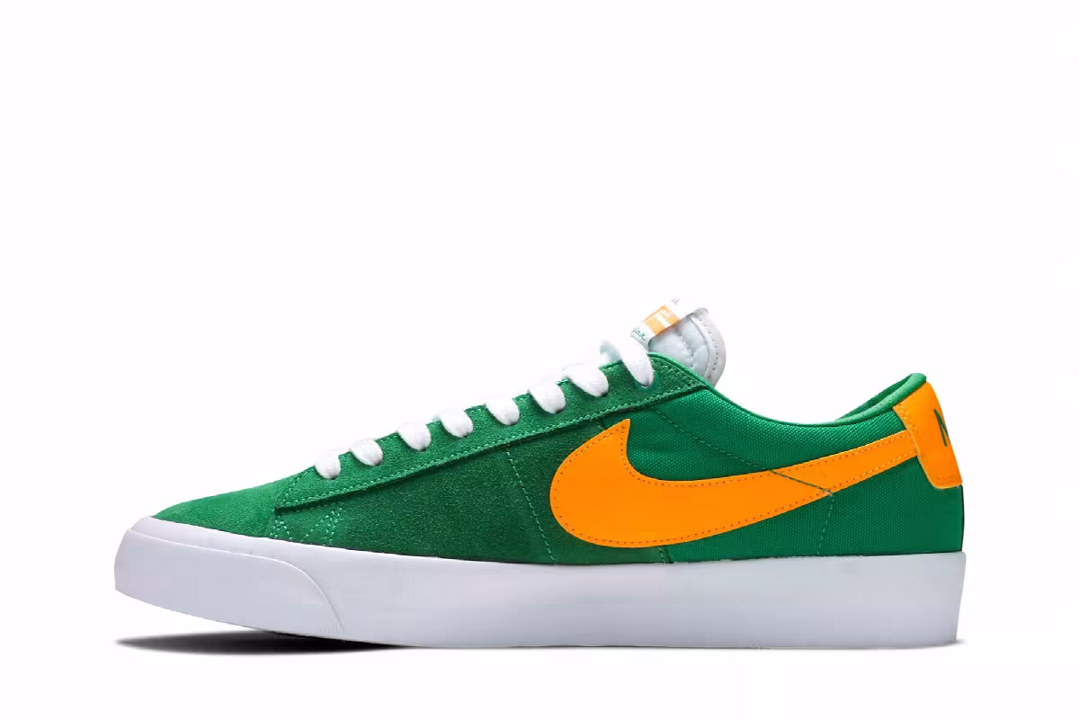 Nike Zoom Blazer Low Pro GT SB Lucky Green Gold, view 4