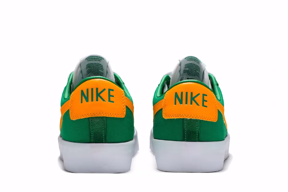 Nike Zoom Blazer Low Pro GT SB Lucky Green Gold, view 7
