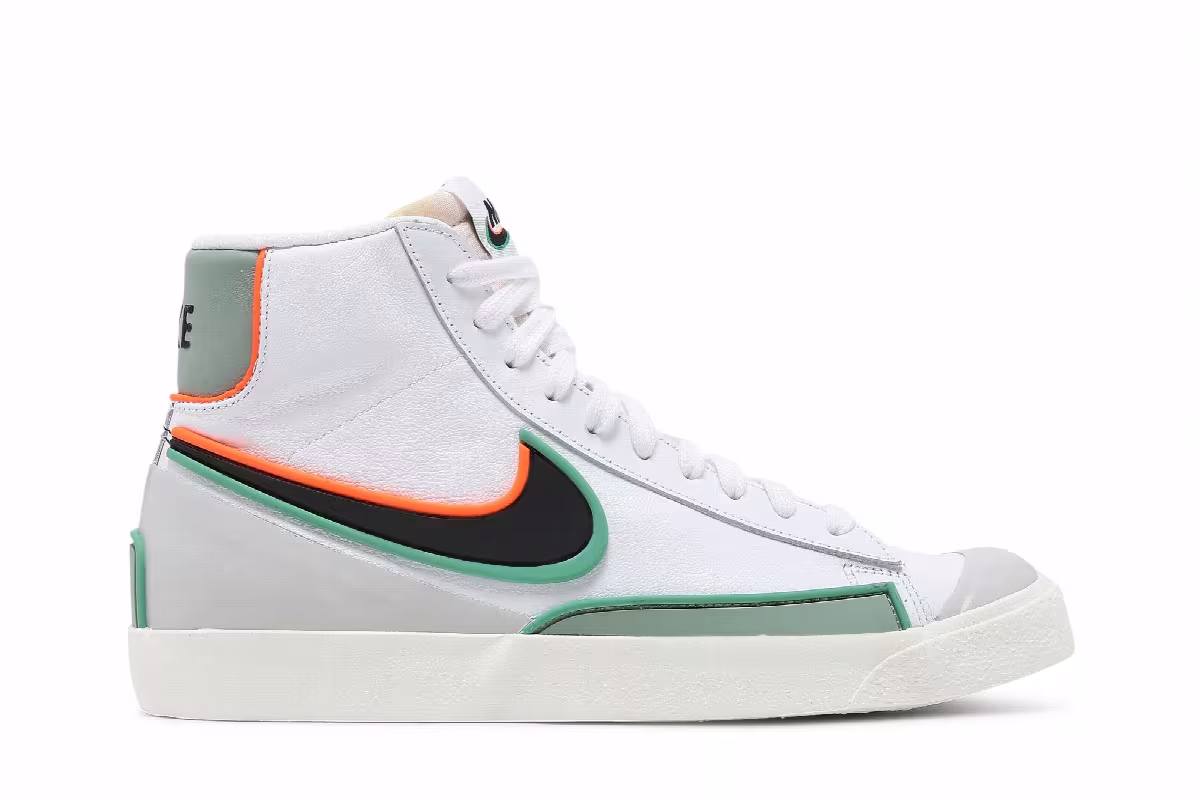 Nike Blazer Mid White Roma Green, view 2
