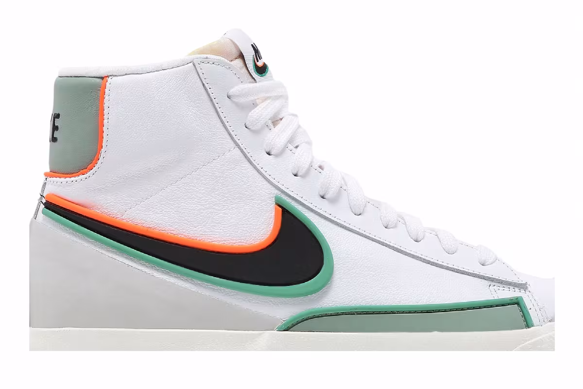Nike Blazer Mid White Roma Green, view 3