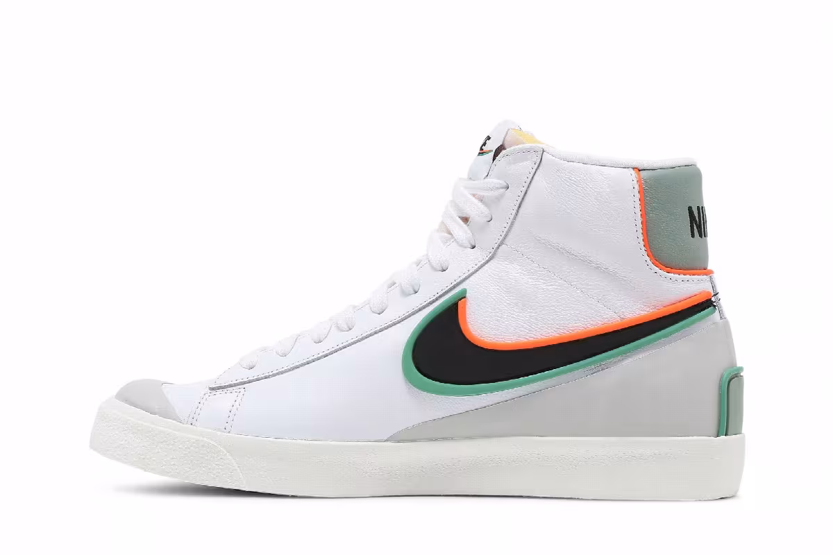 Nike Blazer Mid White Roma Green, view 4
