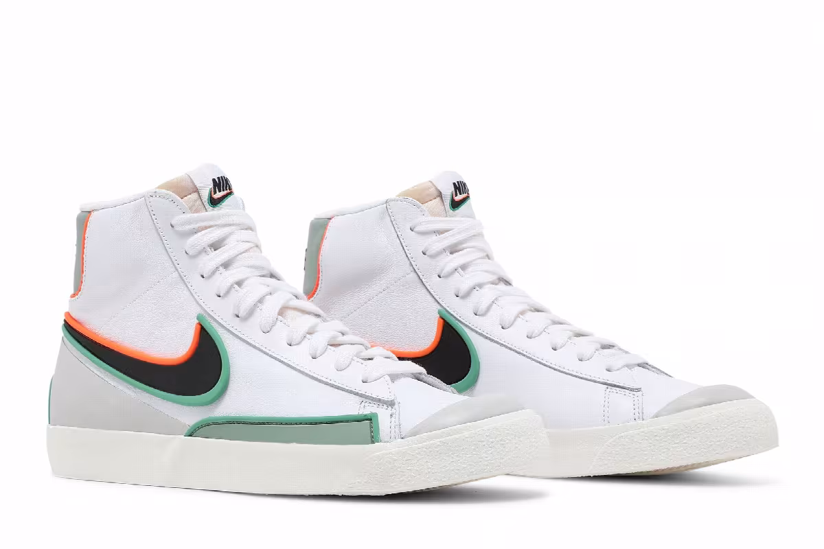 Nike Blazer Mid White Roma Green, view 9