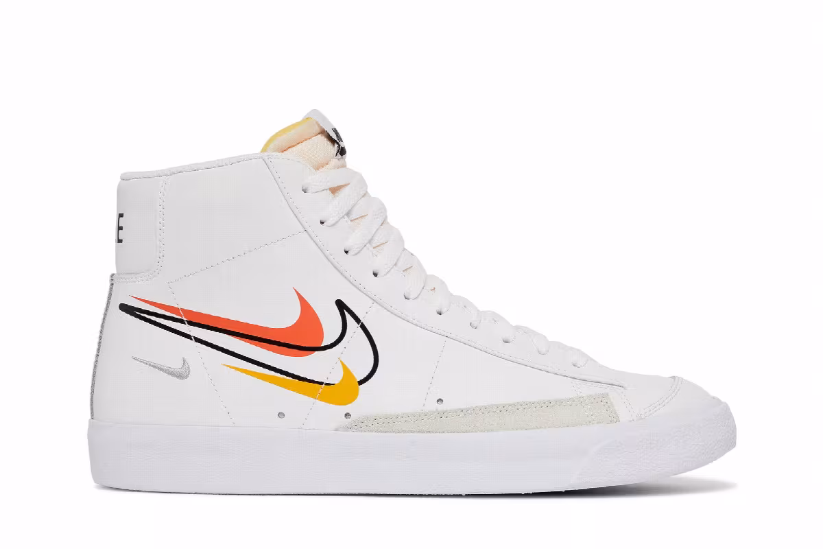 Nike Blazer Mid Multi Swoosh - Team Orange, view 2