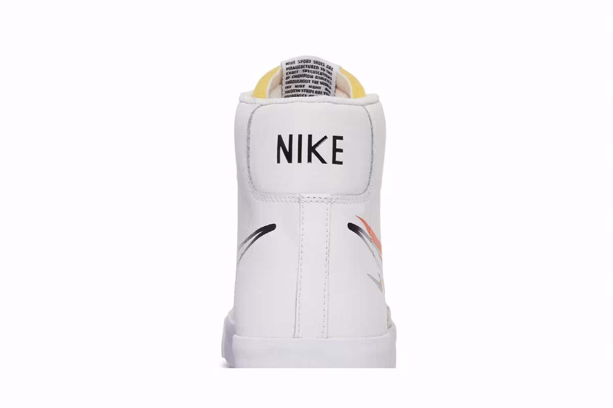 Nike Blazer Mid Multi Swoosh - Team Orange, view 8