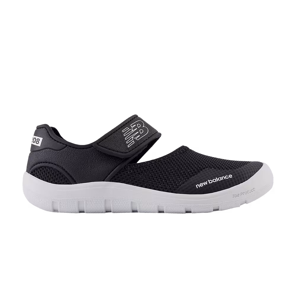 New Balance 208v2 Sandal Kids Wide Black White