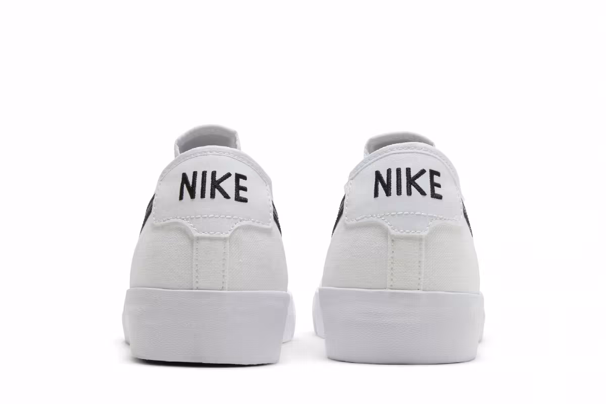 Nike Blazer Court SB White Black, view 7