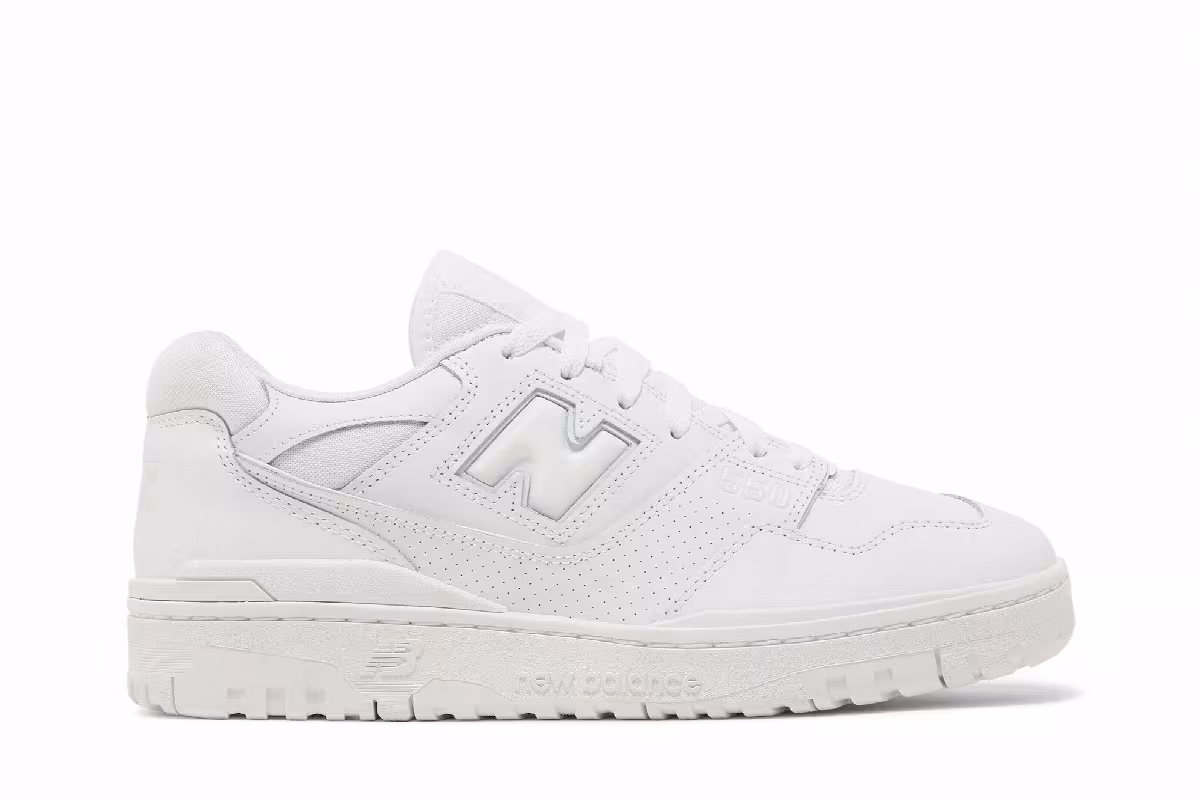 New Balance 550 Triple White, view 2