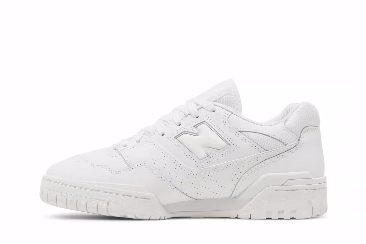 New Balance 550 Triple White, view 4