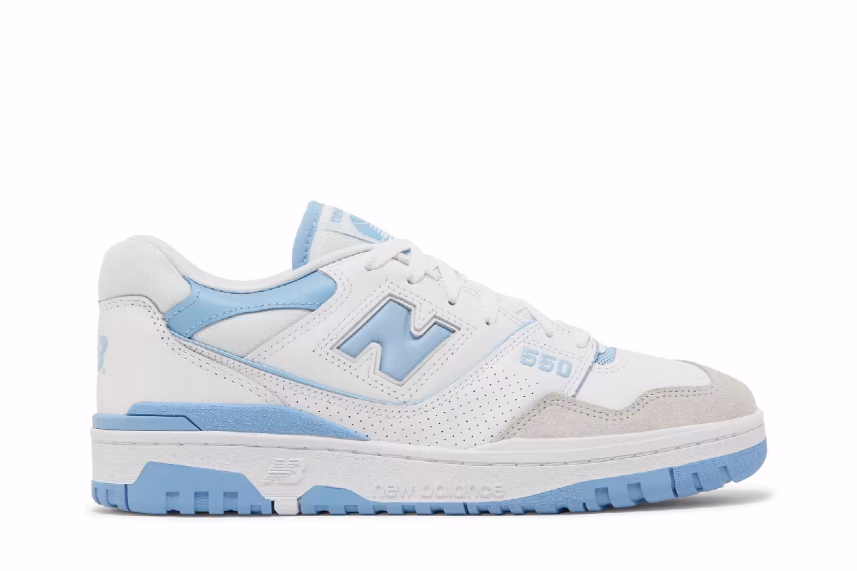 New Balance 550 White Blue Haze, view 2