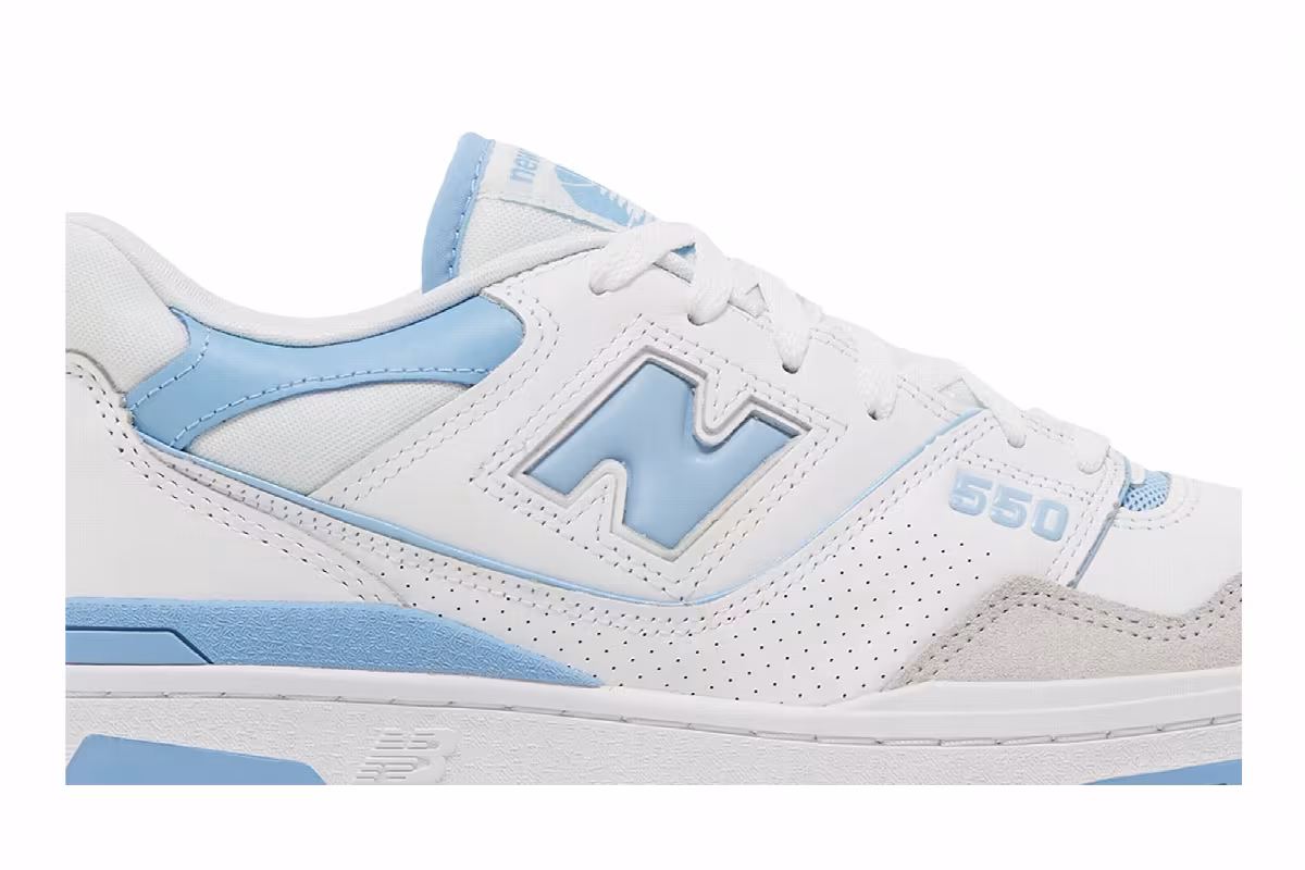New Balance 550 White Blue Haze, view 3