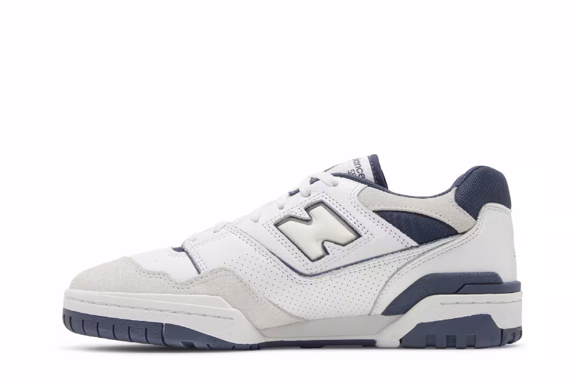 New Balance 550 White Vintage Indigo, view 4