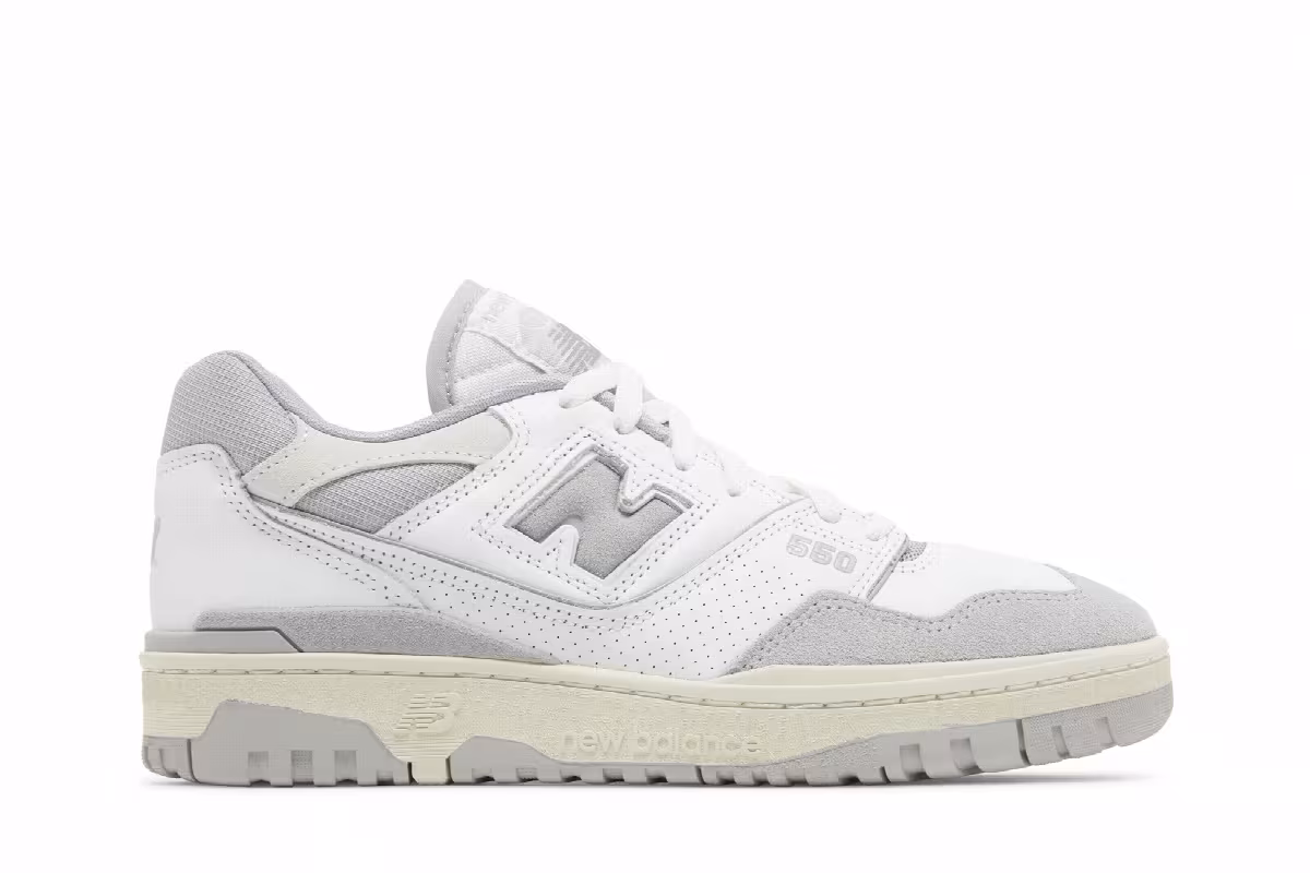 New Balance 550 White Raincloud Reflection, view 2