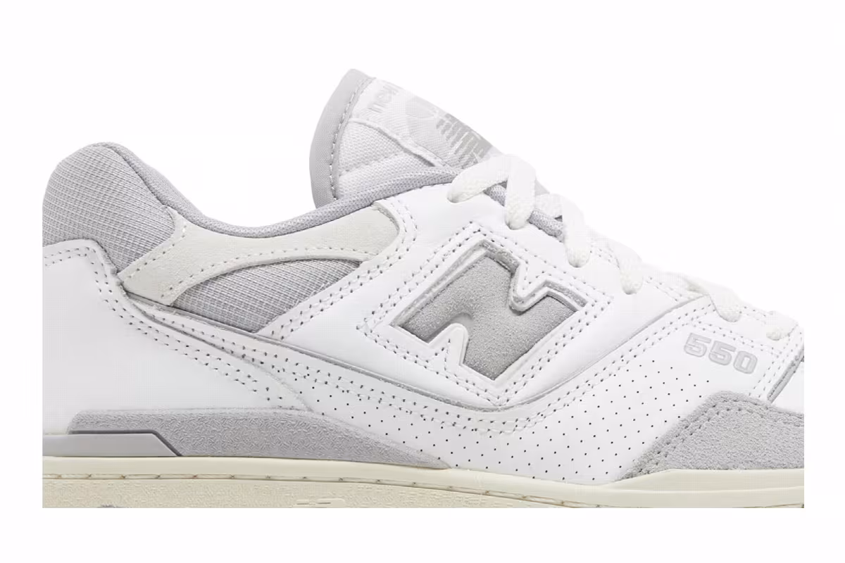 New Balance 550 White Raincloud Reflection, view 3