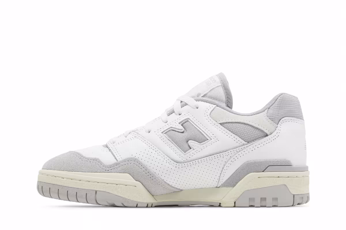 New Balance 550 White Raincloud Reflection, view 4