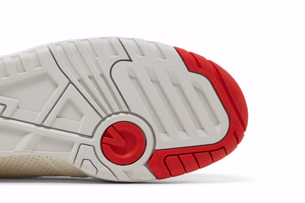 New Balance 550 Sea Salt True Red, view 6