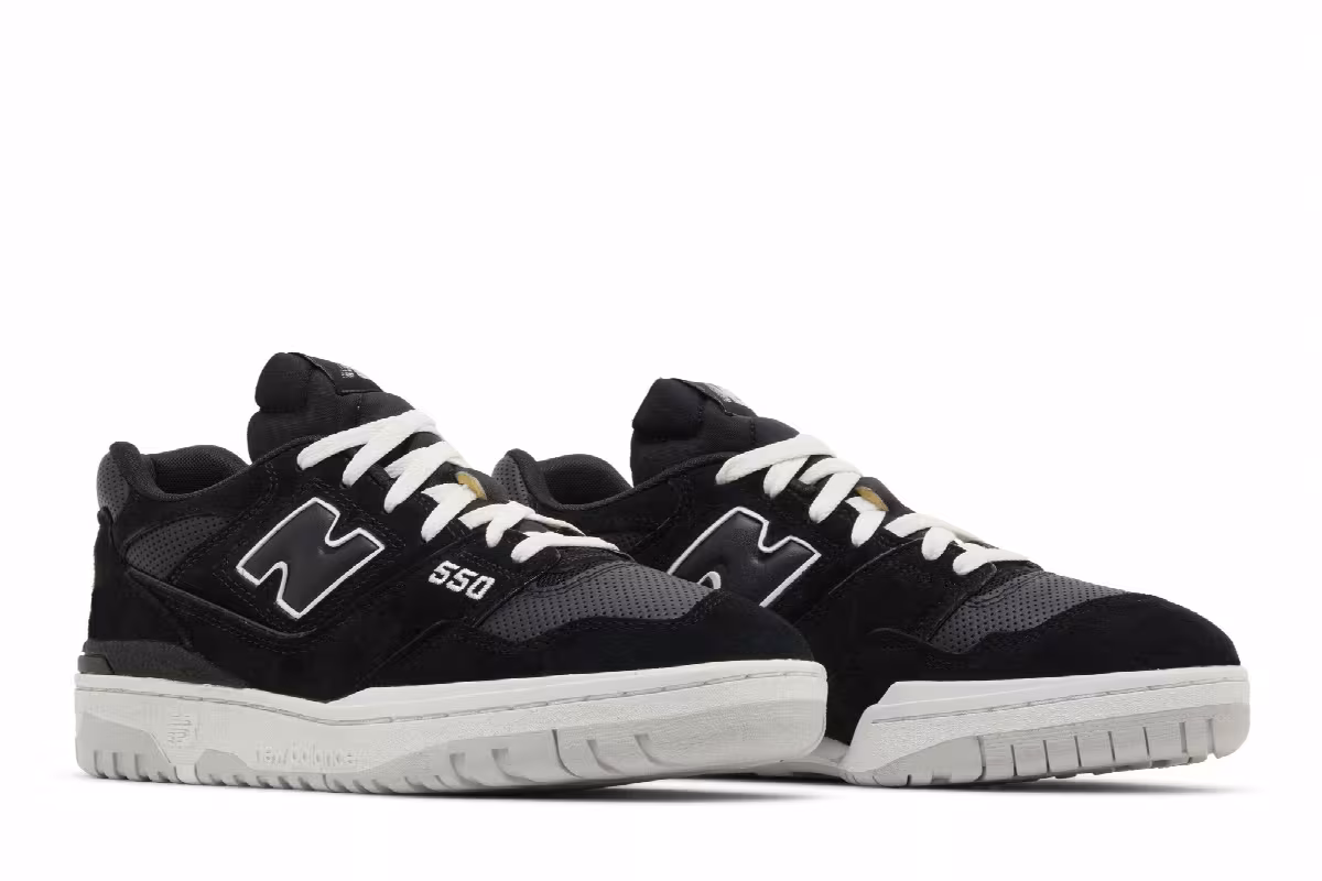 New Balance 550 Black Grey Matter, view 9