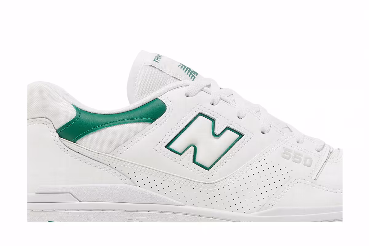 New Balance Men's 550 White Classic Pine, view 3