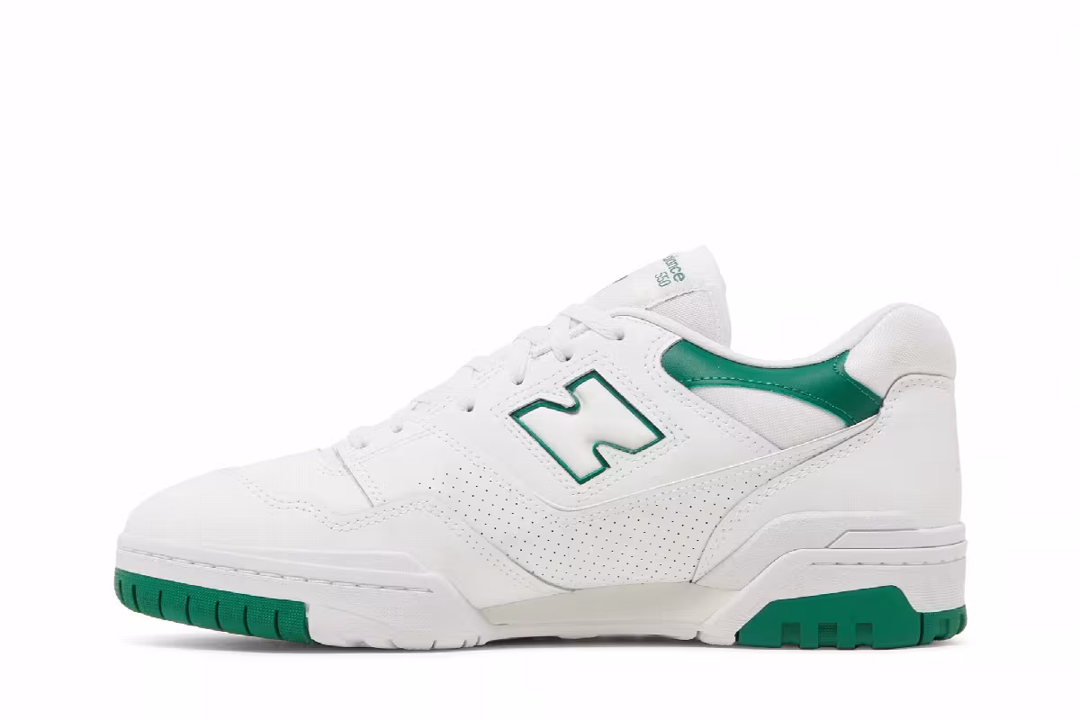 New Balance Men's 550 White Classic Pine, view 4