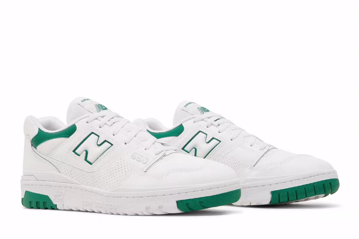 New Balance Men's 550 White Classic Pine, view 9