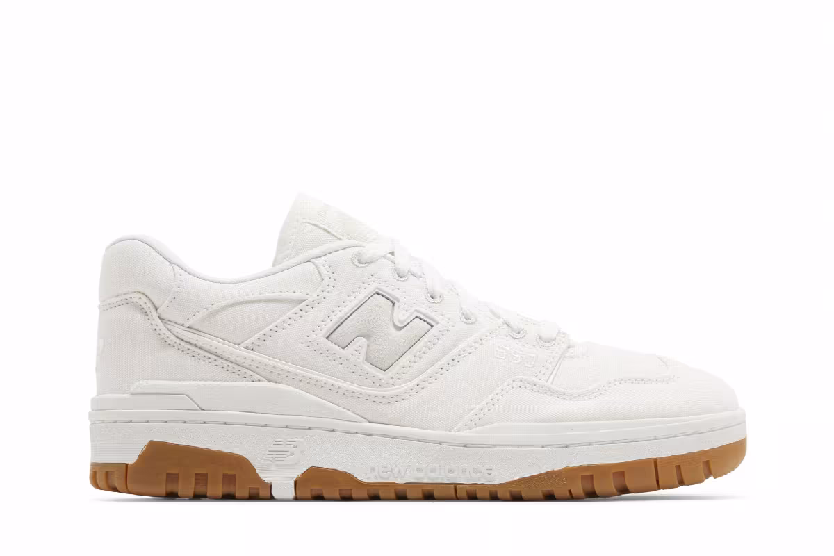 New Balance 550 White Canvas, view 2
