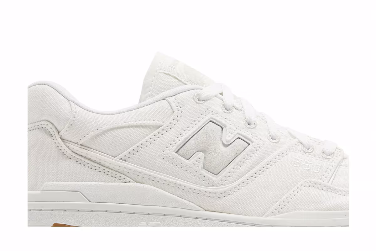 New Balance 550 White Canvas, view 3
