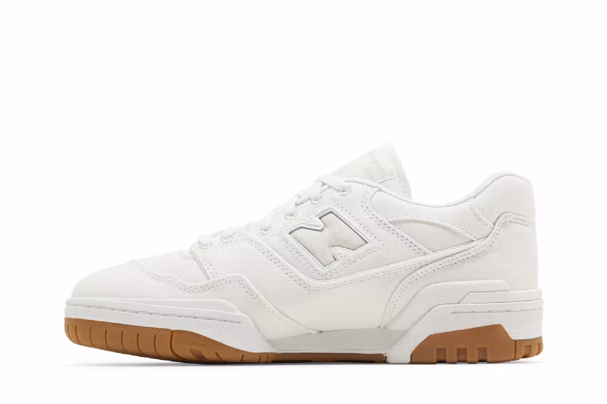 New Balance 550 White Canvas, view 4