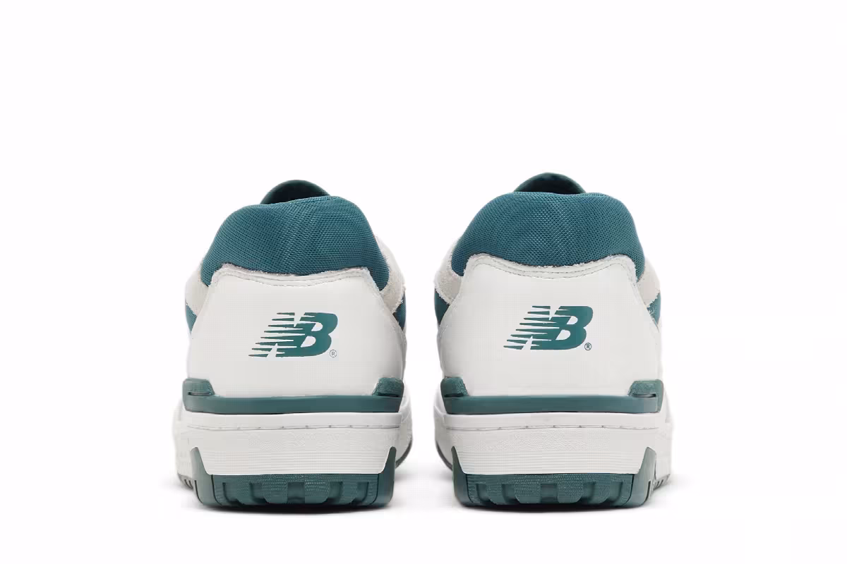 New Balance 550 White Vintage Teal, view 7