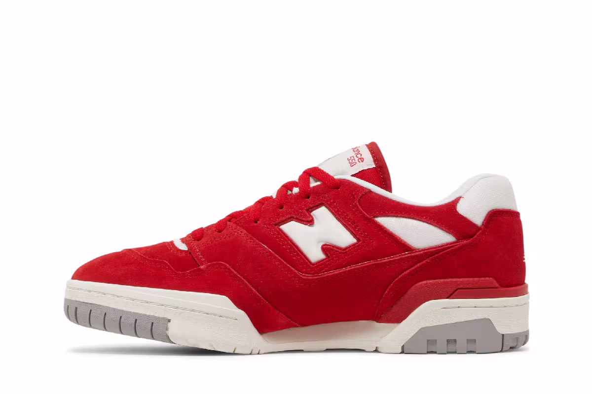 New Balance 550 Suede Pack - Team Red, view 4