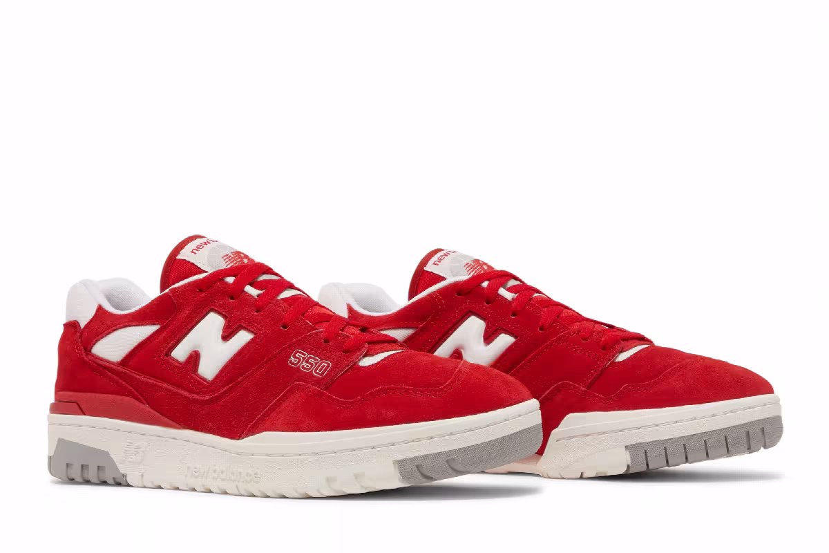 New Balance 550 Suede Pack - Team Red, view 9