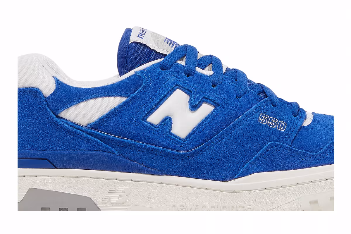 New Balance 550 Suede Pack - Team Royal, view 3