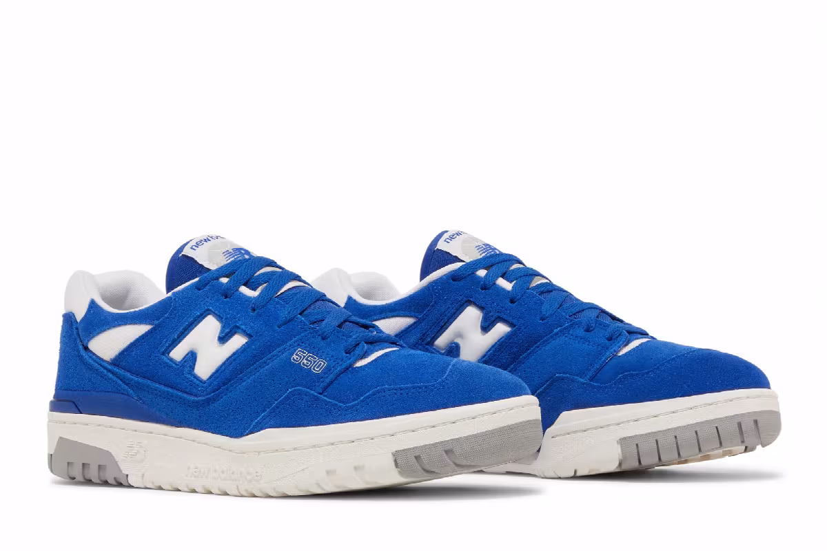 New Balance 550 Suede Pack - Team Royal, view 9