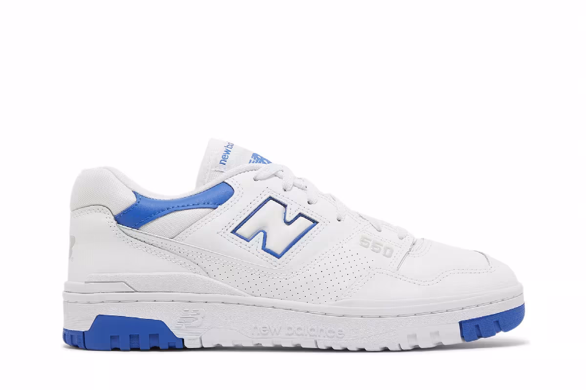 New Balance 550 White Cobalt, view 2