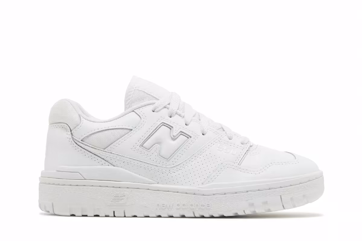 New Balance Women's 550 Triple White, view 2