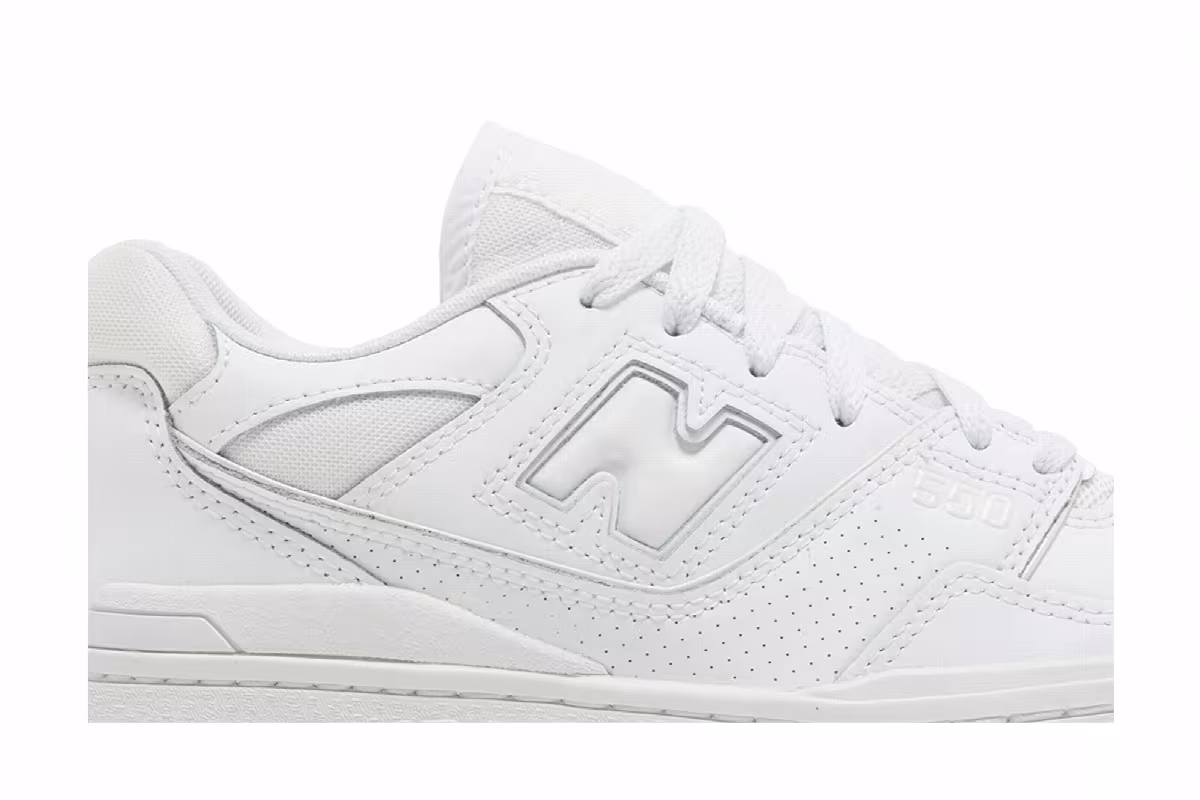 New Balance Women's 550 Triple White, view 3