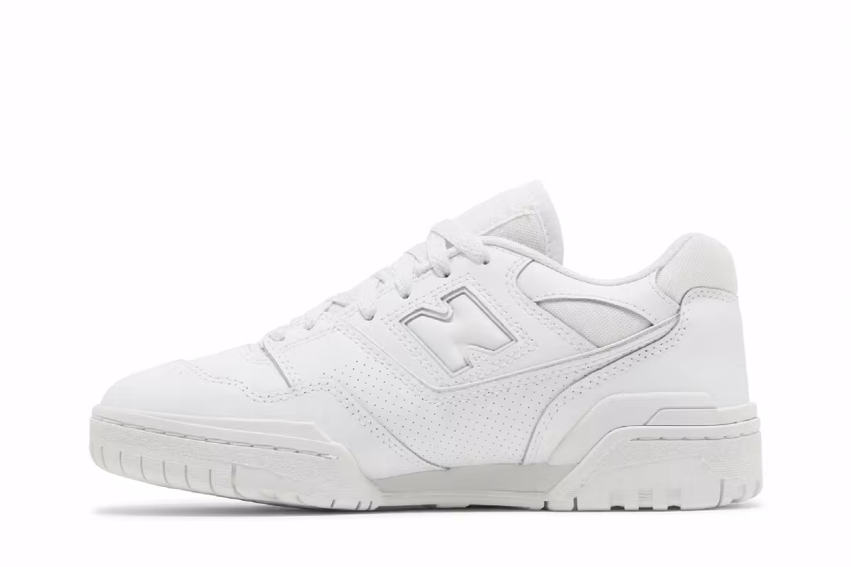 New Balance Women's 550 Triple White, view 4