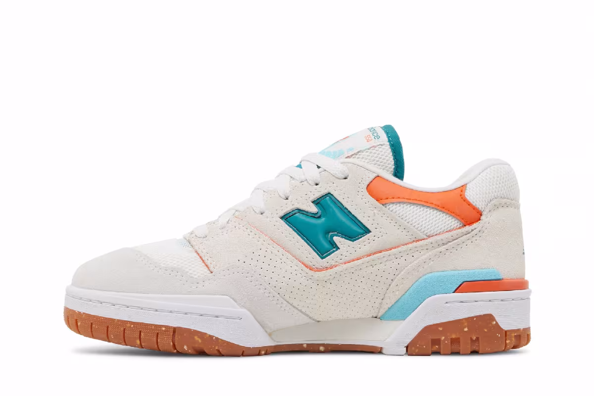 New Balance Women's 550 Sea Salt Verdigris, view 4