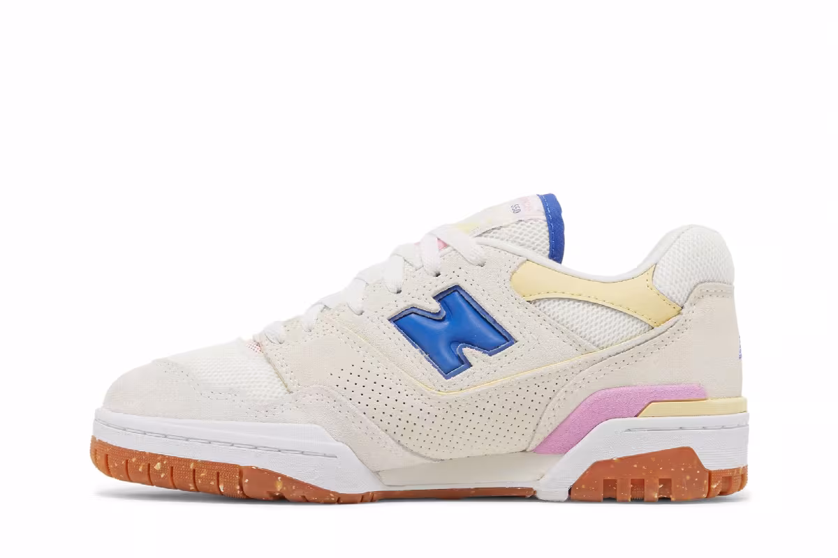 New Balance Women's 550 Sea Salt Marine Blue, view 4