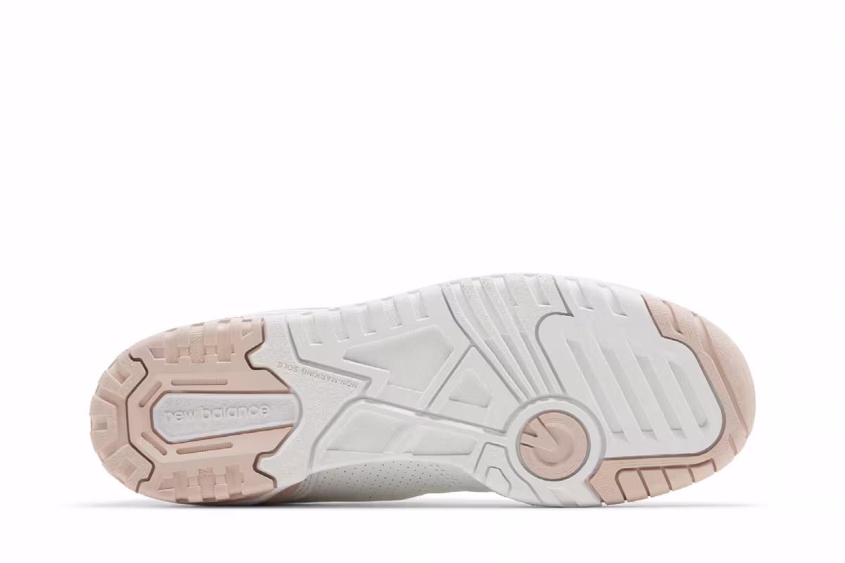 New Balance Women's 550 White Pink Sand, view 5