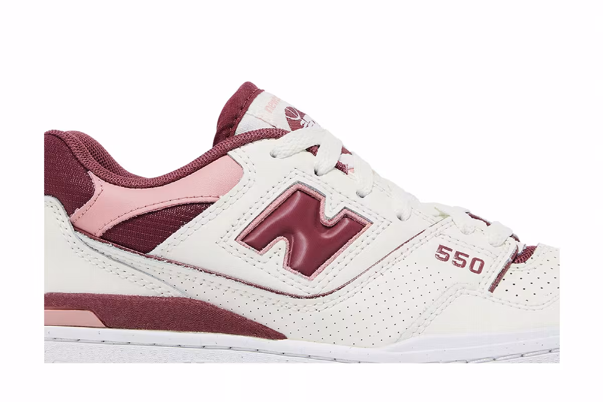 New Balance Women's 550 Washed Burgundy, view 3