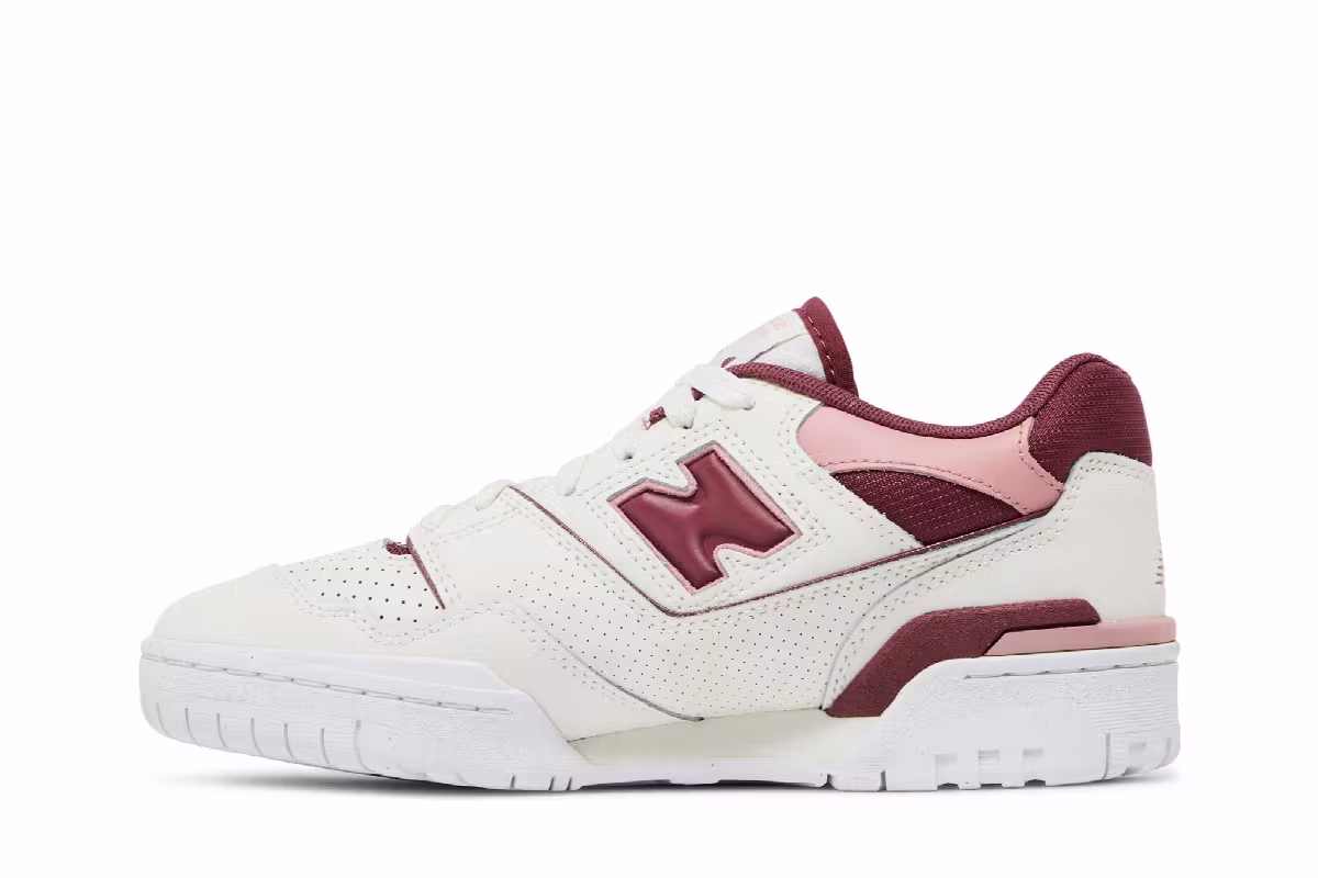 New Balance Women's 550 Washed Burgundy, view 4