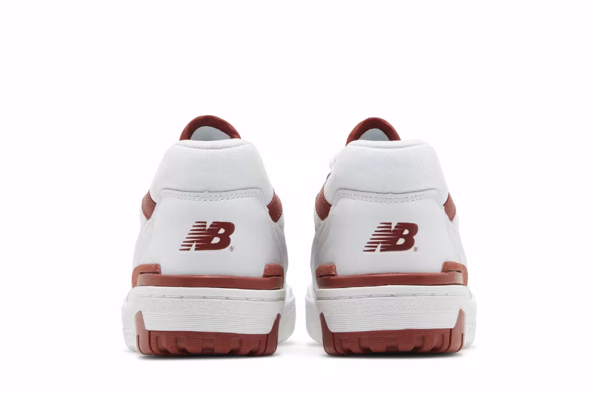 New Balance Women's 550 White Brick Red, view 7