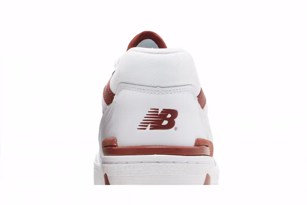 New Balance Women's 550 White Brick Red, view 8