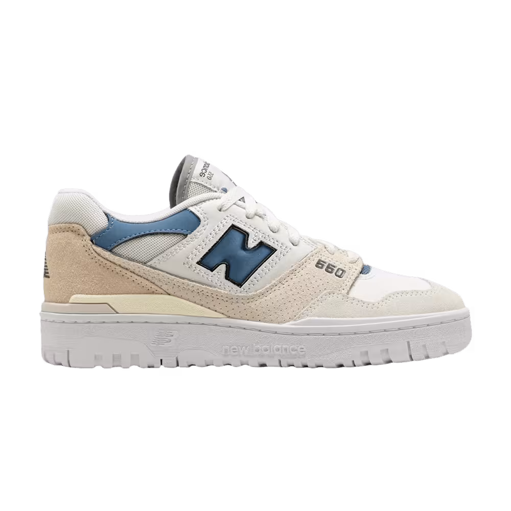 New Balance Women's 550 Sea Salt Mercury Blue