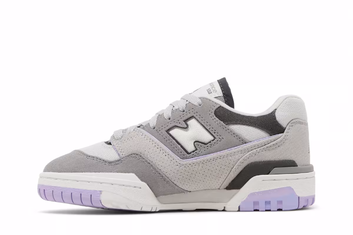 New Balance Women's 550 Shadow Grey Lilac, view 4