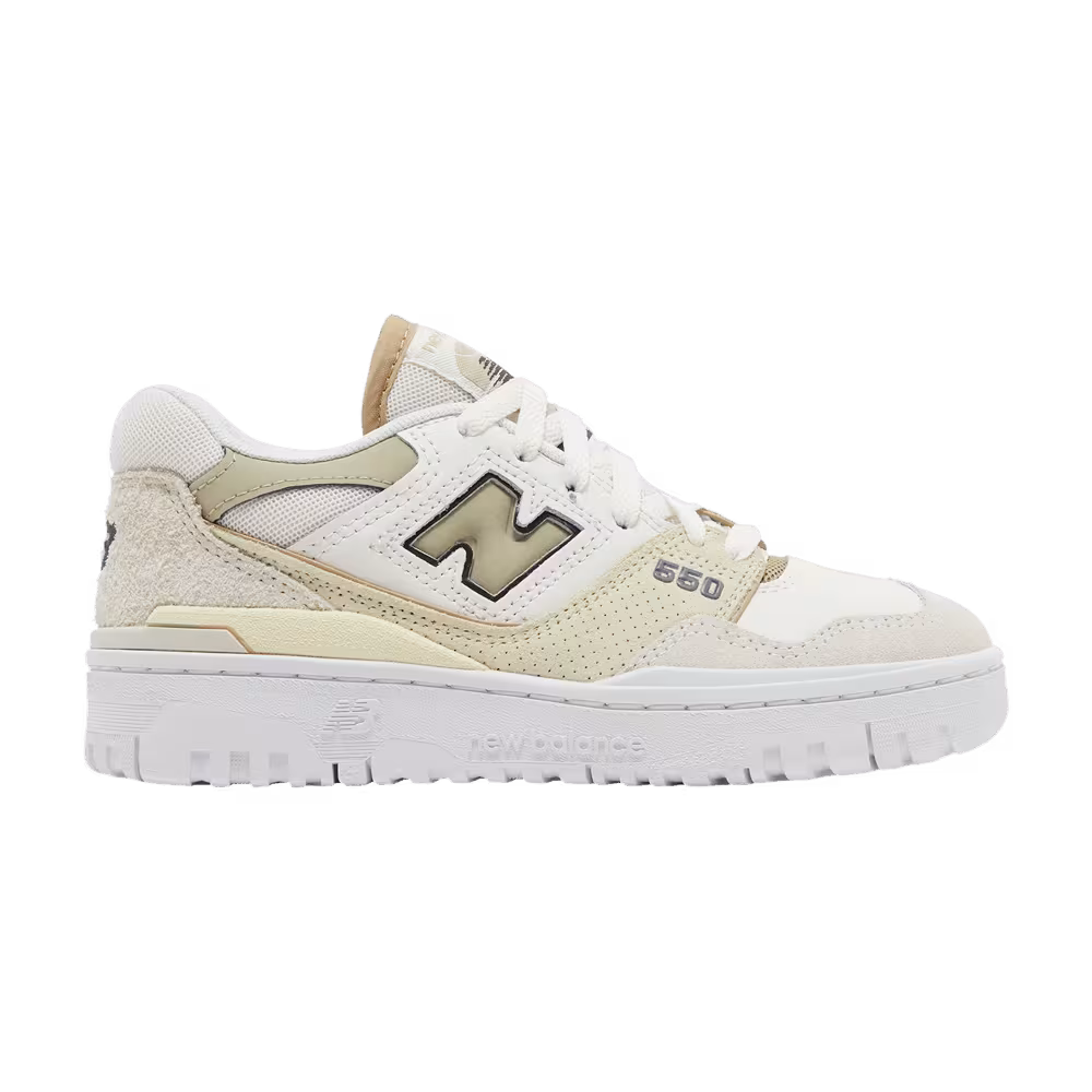 New Balance Women's 550 Sea Salt Fatigue Green
