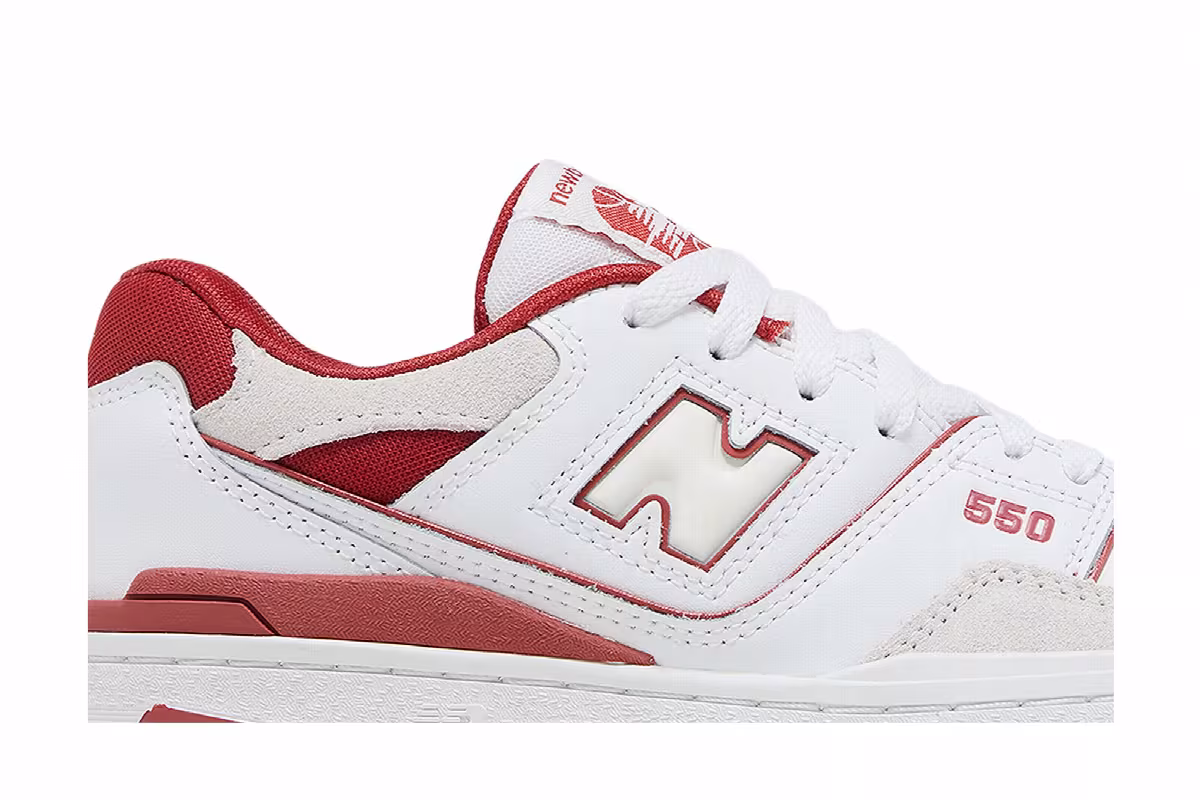 New Balance 550 Big Kid White Astro Dust, view 3