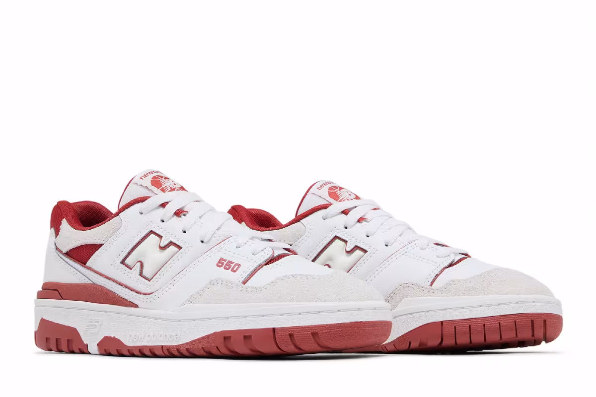 New Balance 550 Big Kid White Astro Dust, view 9